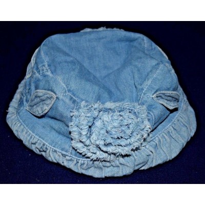 NWT OILILY denim hat beret Sz 56 Jean fabric Flowers applications CUTE for Mommy  eb-35274972
